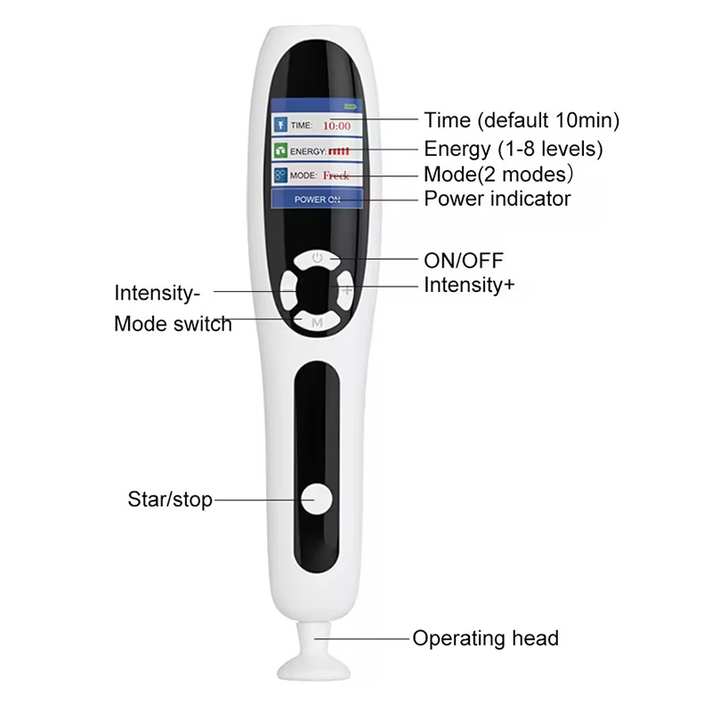 Laser Plasma Pen Black Dots Mole Wart Remover Pen Dark Spot Remover For Face Body Blemish Removal Laser Pen Skin Tag Removal