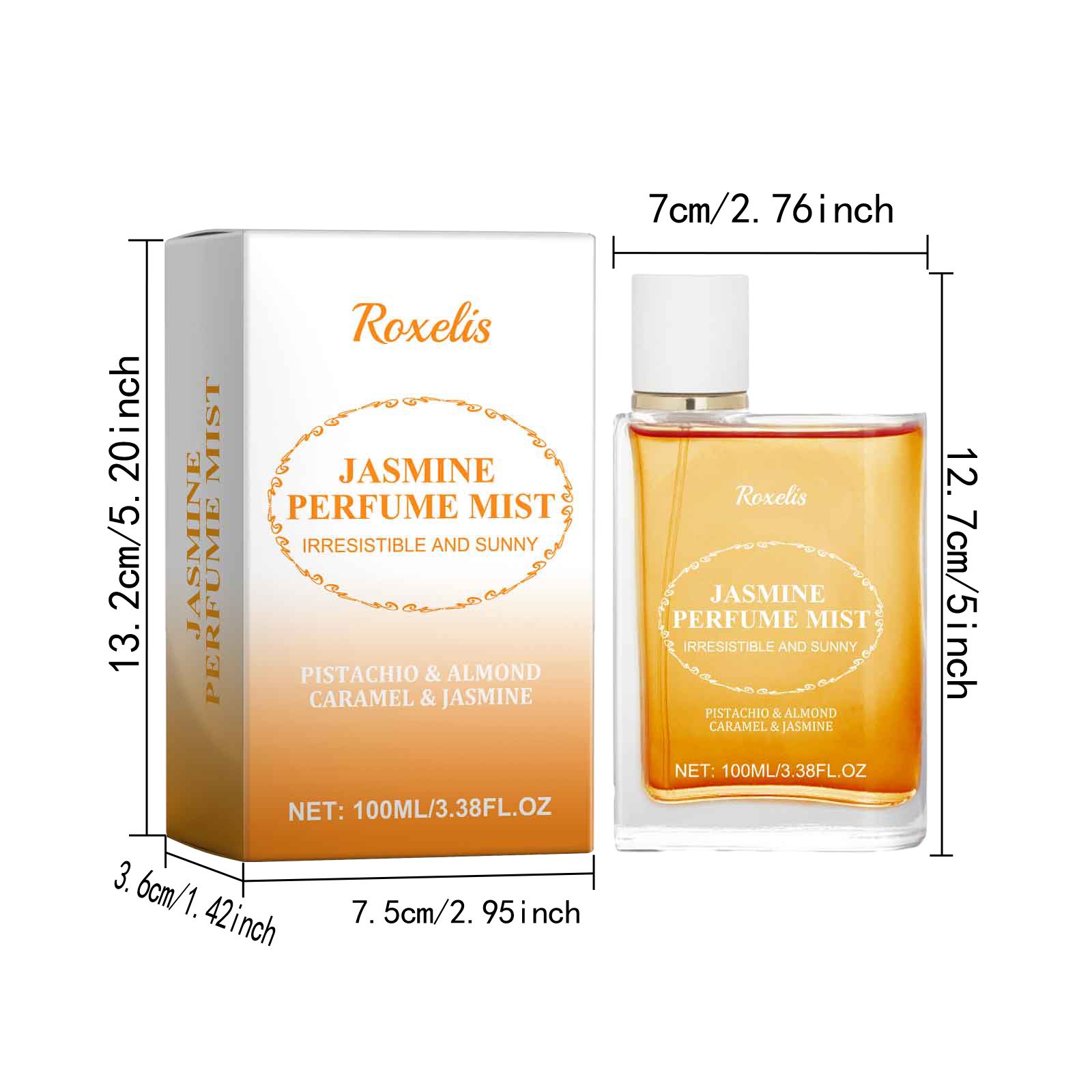 Brazilian Light Perfume Jasmine Woody Floral Long Lasting Fresh Scent For Women Daily Wear