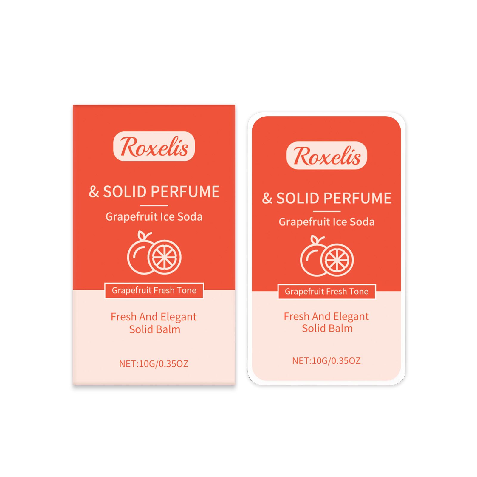 Grapefruit Solid Perfume Balm Fresh Fruity Long Lasting Portable For Daily Wear