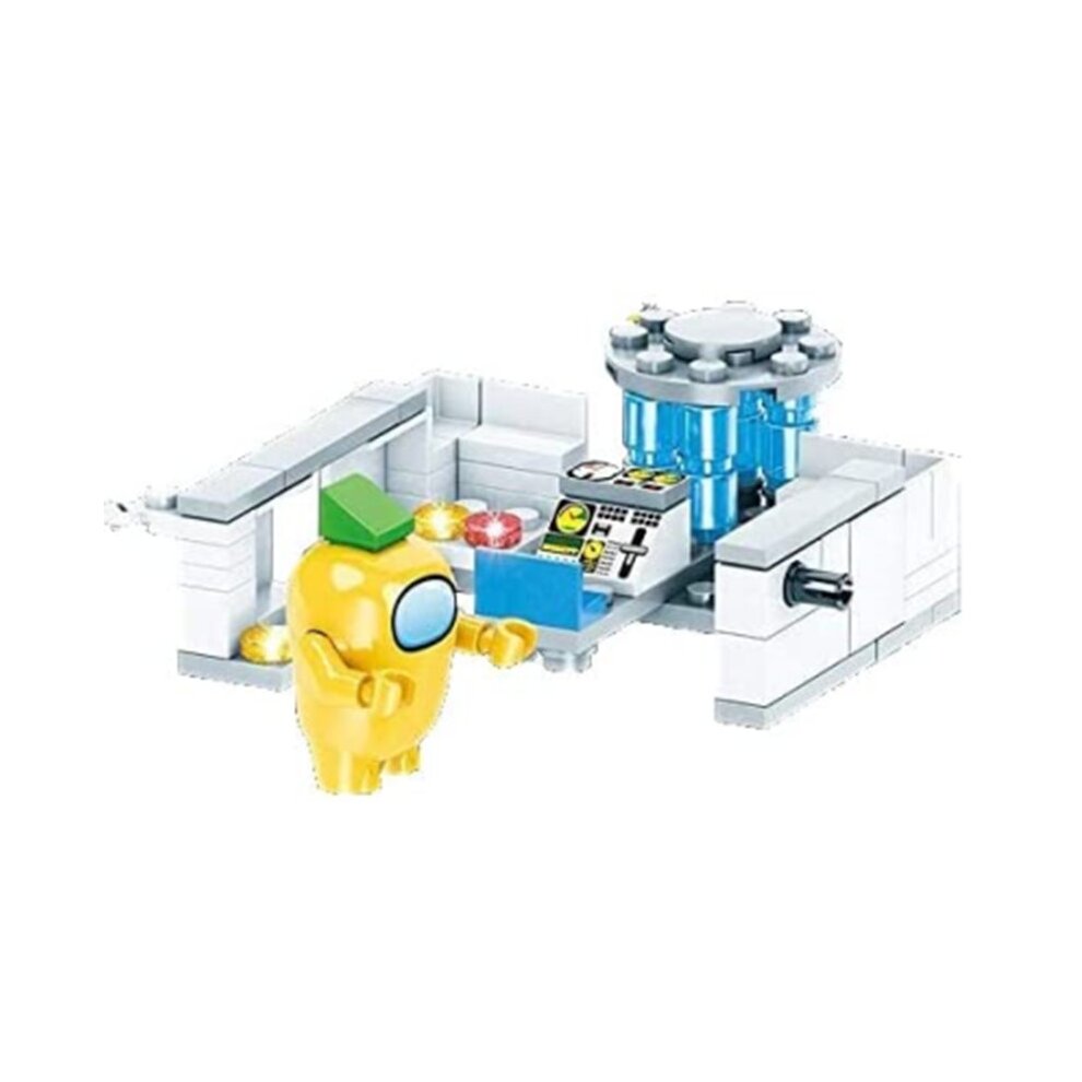 528PCS Among Us Werewolf Kill Games Building Blocks Toys,Space Alien Figures Peluche Gam