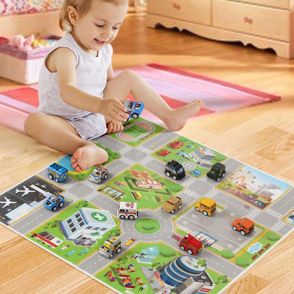 Christmas Advent Calendar with 24Pcs Pull Back Vehicle Toys 2022 24 Days Christmas Countdown Collectible Race Car Playset Souvenir Xmas Decoration Kids Boys Toddlers Party Favors Festive Present Blind Box Surprise Gift