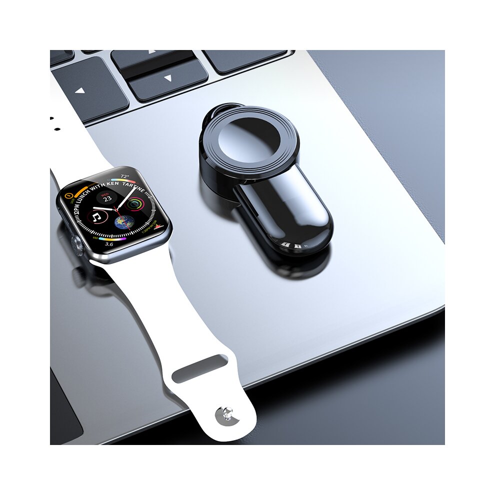 (Black) Watch magnetic wireless charger portable iwatch