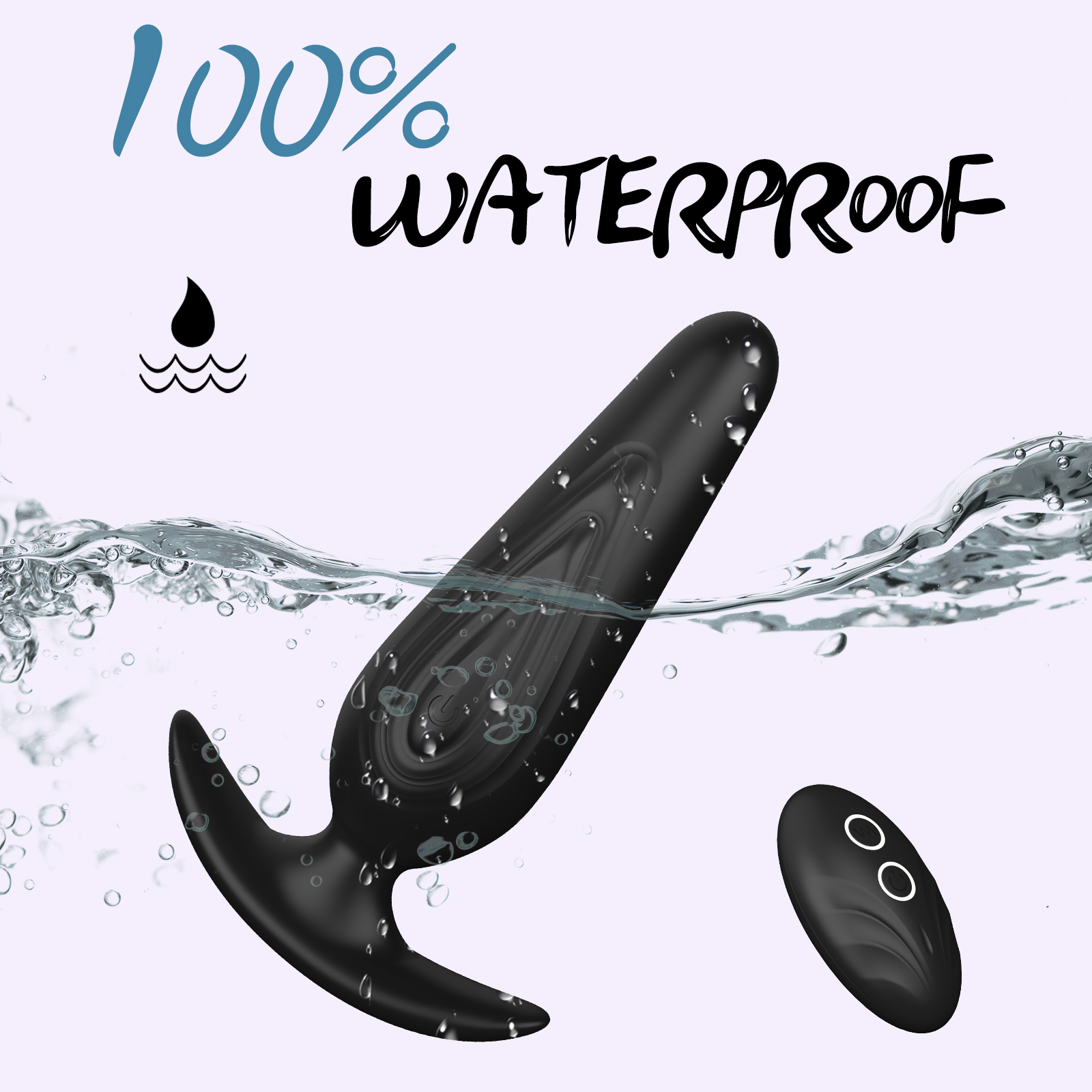 Vibrating Butt Plug Silicone Anal Vibrator G Spot Sex Toys for Men Women and Couples Remote Control Massager Stimulator Adult Toys Dildo with 12 Vibration Modes for Anal Stimulation