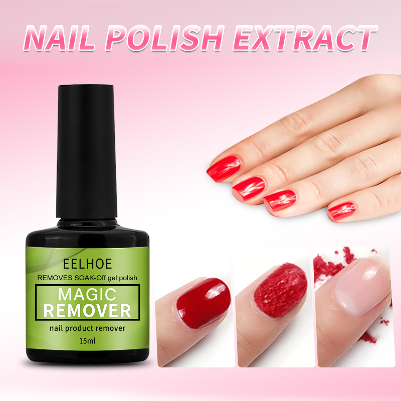 (1 Pack) Nail Polish Remover Magic Burst Gel Polish Remover Soak Off Primer Coat Cleaner Nail Degreaser Nail  UV Gel Remover Liquid Manicure Tools 15ml