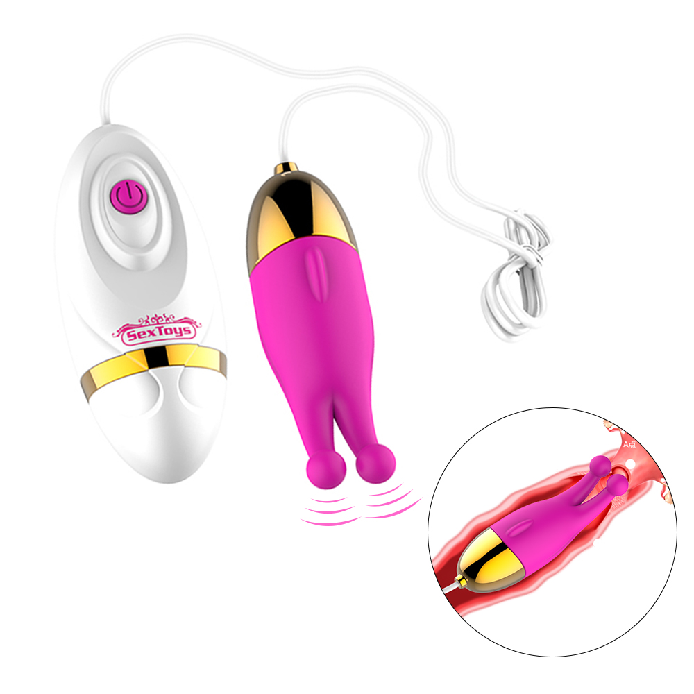 (Rose Red) Eggs Vibrator Vagina Massager Clitoris Stimulator Female Sex Toys Masturbation Dildo G Spot Toy Adult Couples Flirt Sex Machine 12 Speed Rechargeable