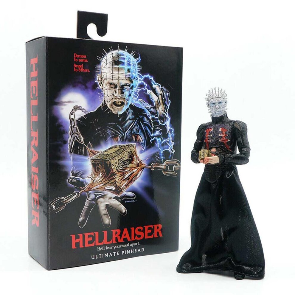 NECA Hellraiser Pinhead Ultimate Action Figure Model Ornaments Doll Collection Box Toys Gift 7 Inches