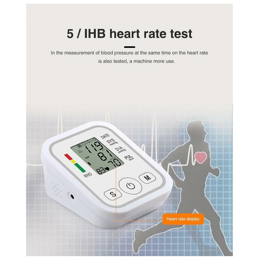 Digital Automatic Blood Pressure Monitor Upper Arm BP Machine
