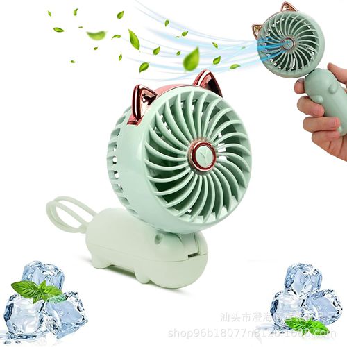 Rechargeable Battery Portable Fan with 3 Speed Desk Fans for Girls Women Kids Outdoor Travel Office Home Camping