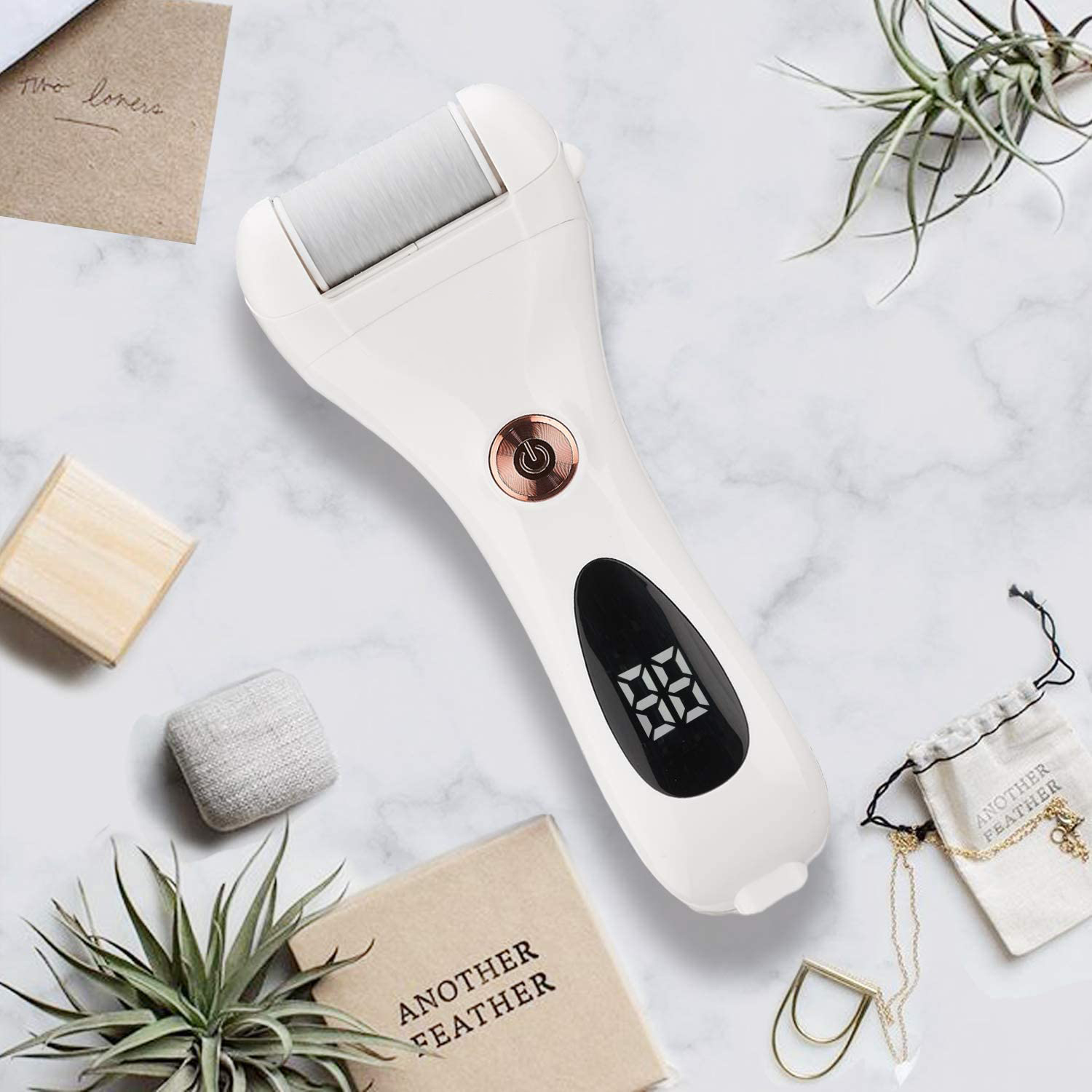 Electric Foot File Pedicure Remover Feet Hard Skin Shaver Rechargeable Waterproof Tools Foot Scrubber Pedicure kit for Cracked Heels and Dead Skin