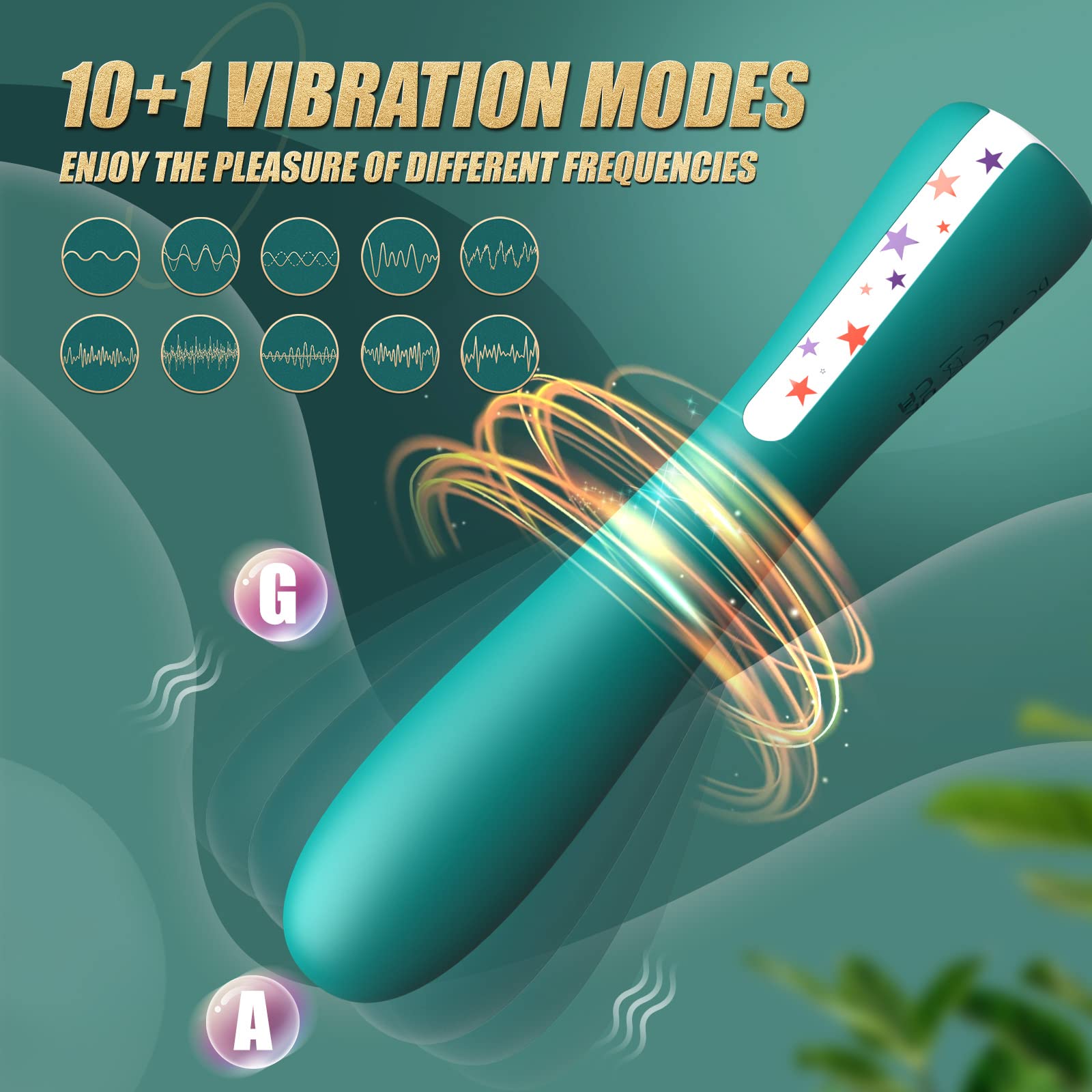 G-Spot Vibrator for Women Sex Toys Dildo Clitoral Vibrators 11 Powerful Vibrations and Bendable Head for Precision Stimulation Adult Toy for Couples