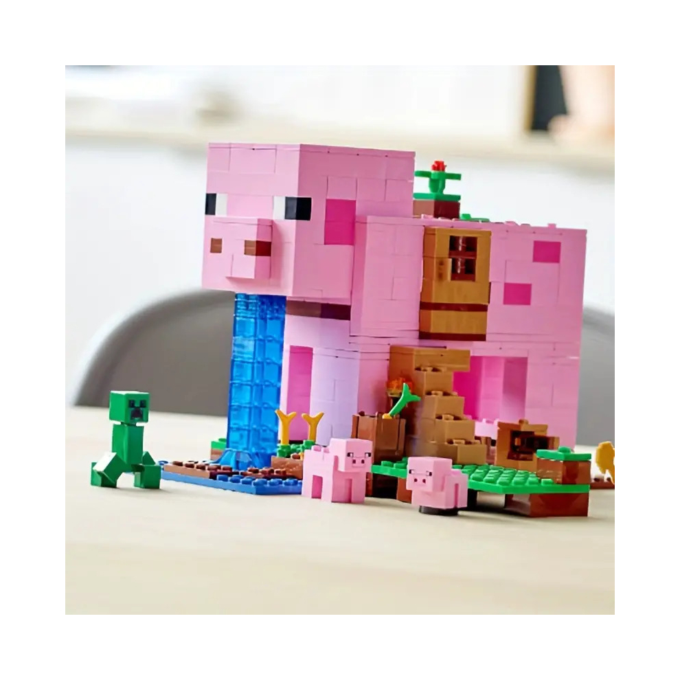 Minecraft The Pig House Blocks Educational Bricks fit for LEGO Toys Gift