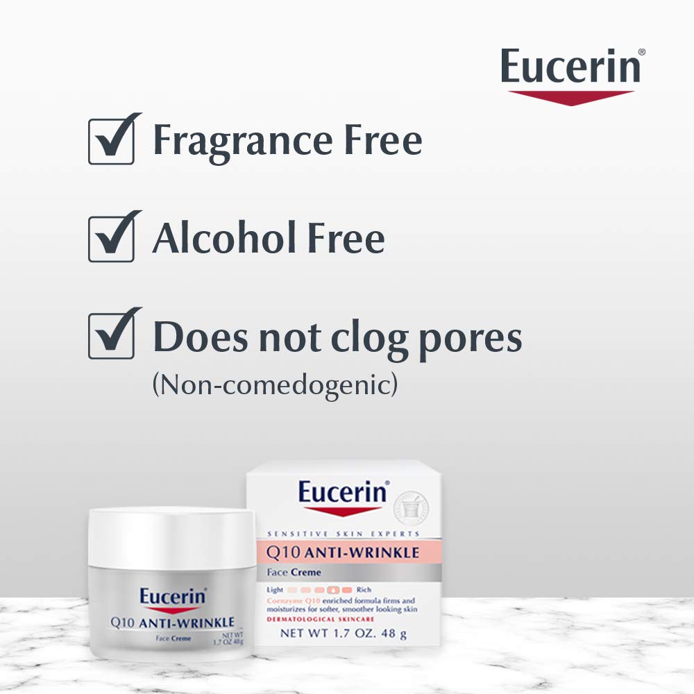 Eucerin Q10 Anti-Wrinkle Face Cream 48g Sensitive Skin Experts