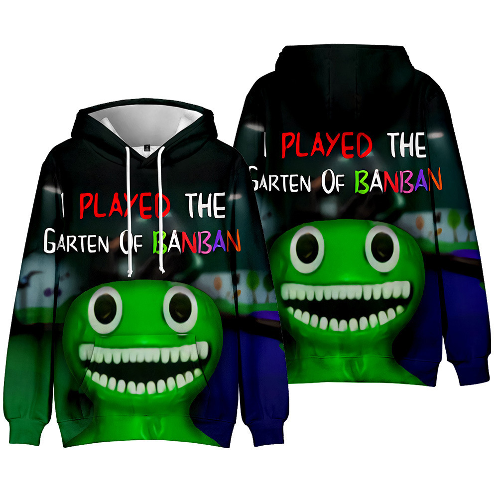 (Kids~100 cm) Cartoon Garten of banban Hoodie Pullover Casual Streetwear Long Sleeve   for Fans