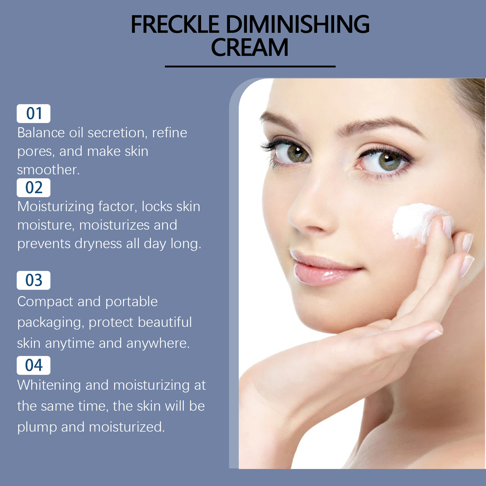 OUHOE Freckle Remover Cream Face Removing Dark Spot Melasma Chloasma Senile Plaques Sunburn Cyasma Chorioplaque Freckle
