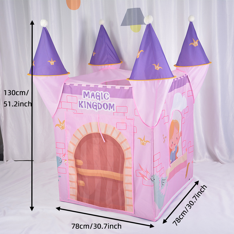 Indian Princess Kids Folding Playhouse Tent Toddler House Indoor Outdoor Pink