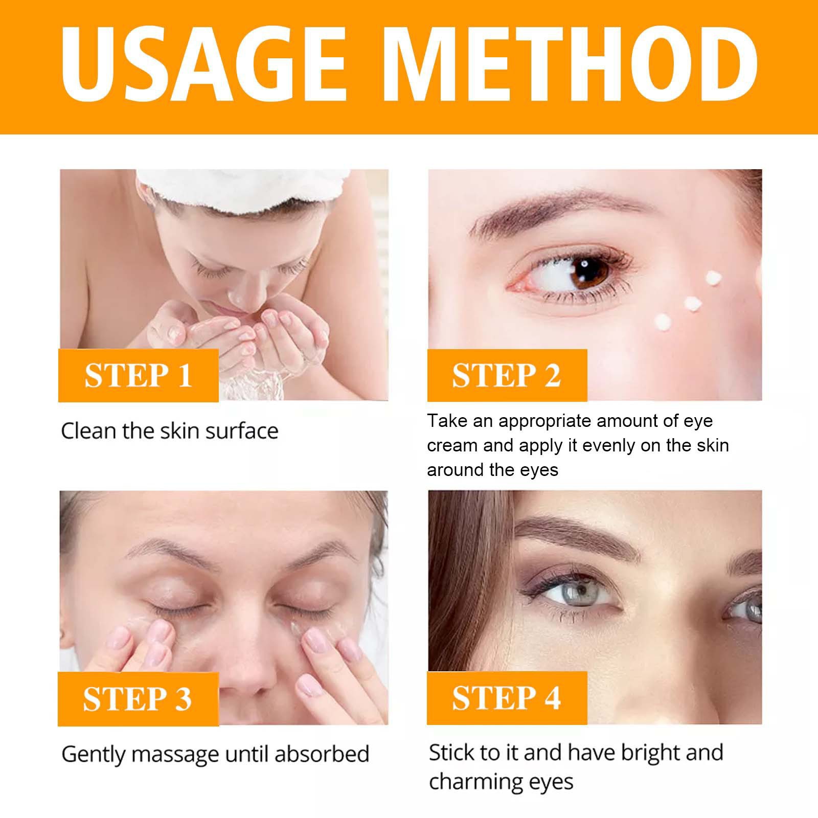 HOYGI 5D Peptide Anti Wrinkle Eye Cream Reduces Fine Lines Crows Feet Firming and Smoothing Skin Moisturizing Relieve Eye Puffiness Eye Care 15ml