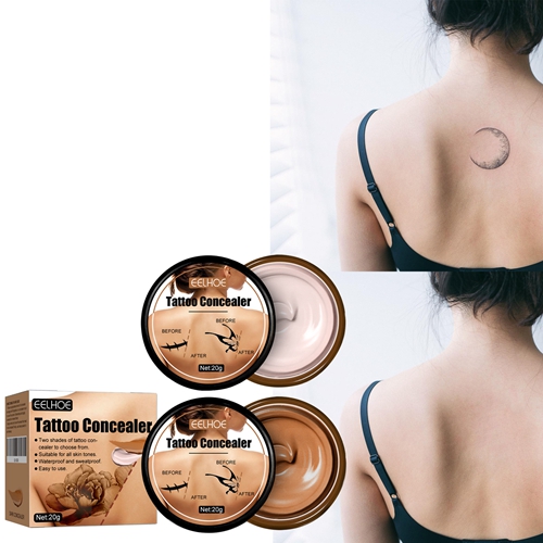Tattoo Concealer Invisible Tattoo Cover Cream Body Scars Birthmark Spots Covers Waterproof Brightening Makeup Cosmetics Tool Foundation Makeup 20g