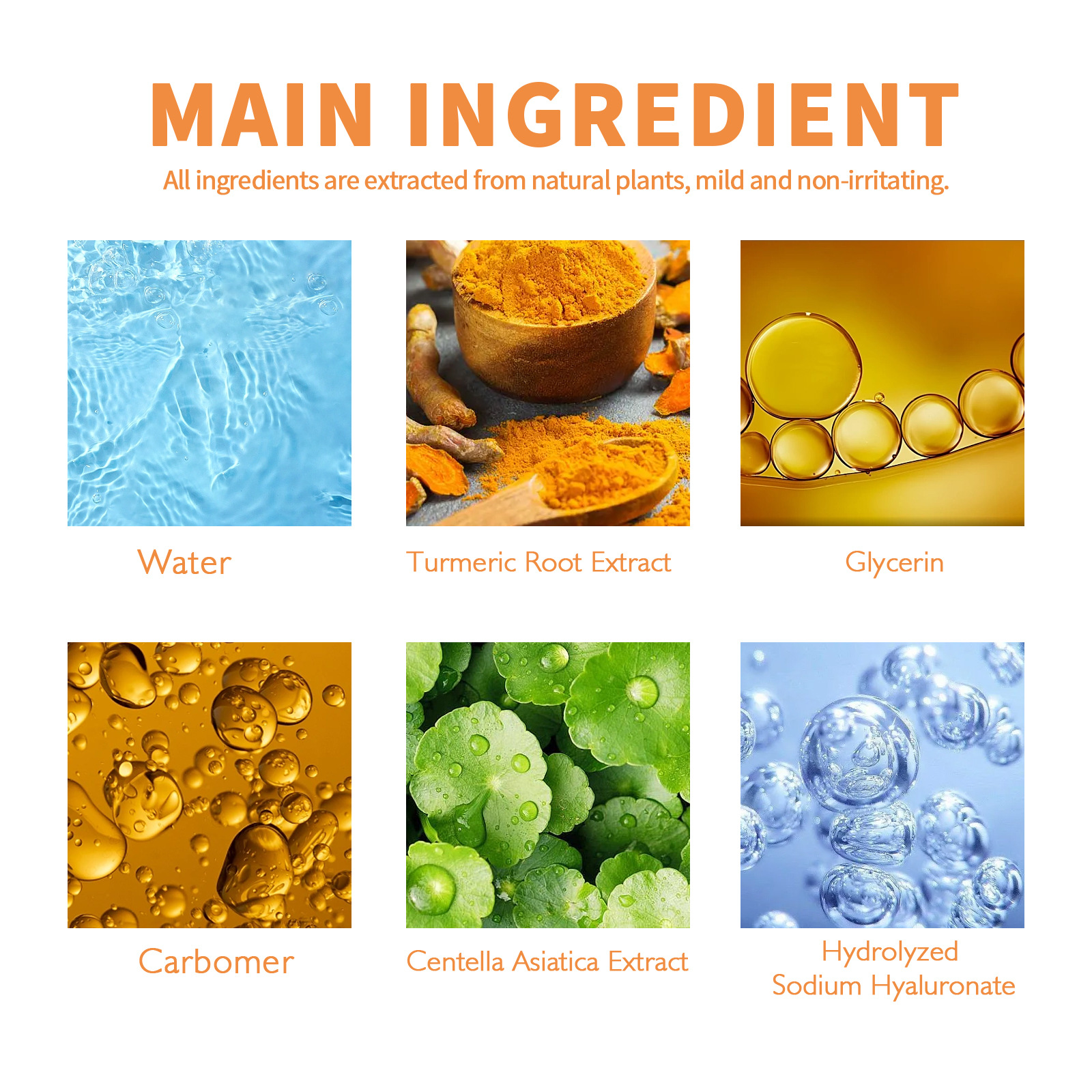 (1 PC) Turmeric Face Essence Anti Oxidant Brightening Nourish Moisturizing Skin Essence Blemishes Lighten Acne Marks Fade Melanin Freckle Repair Essence Skin Care