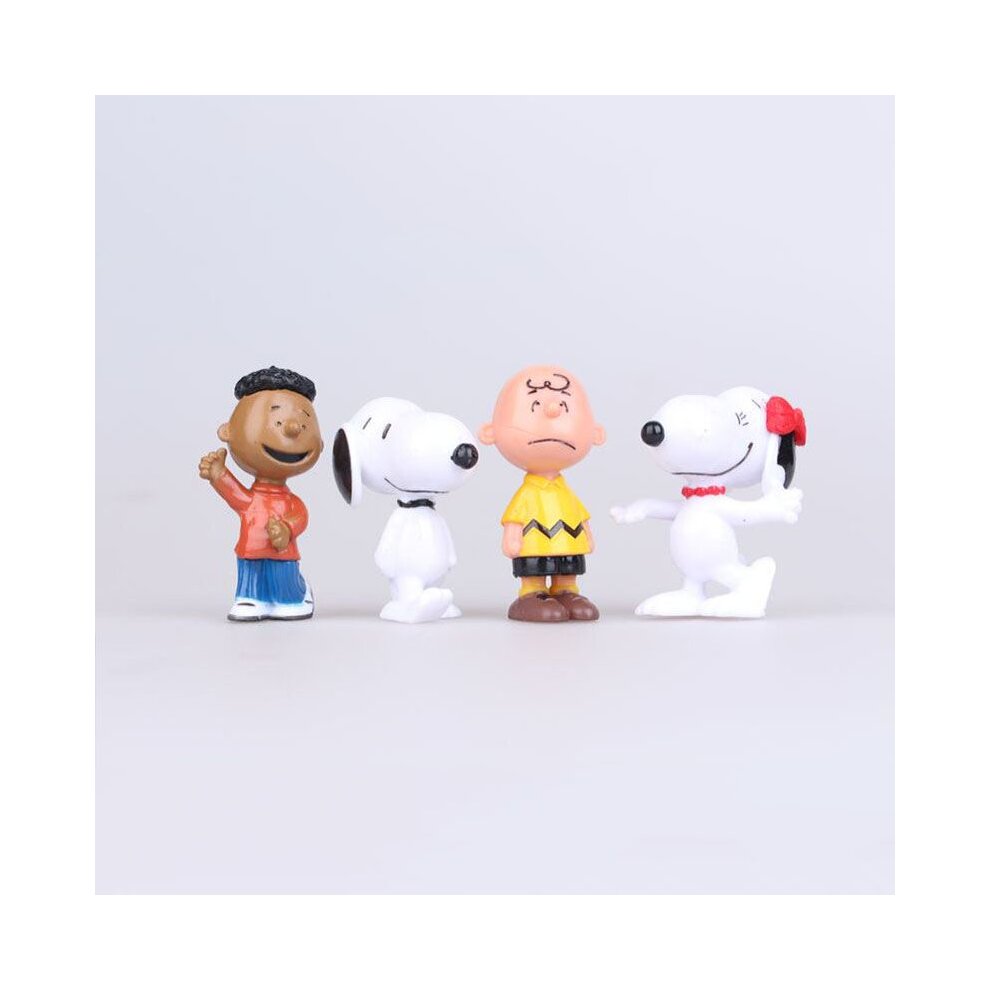 12pcs Charlie Brown Snoopy Figure Toy Play set