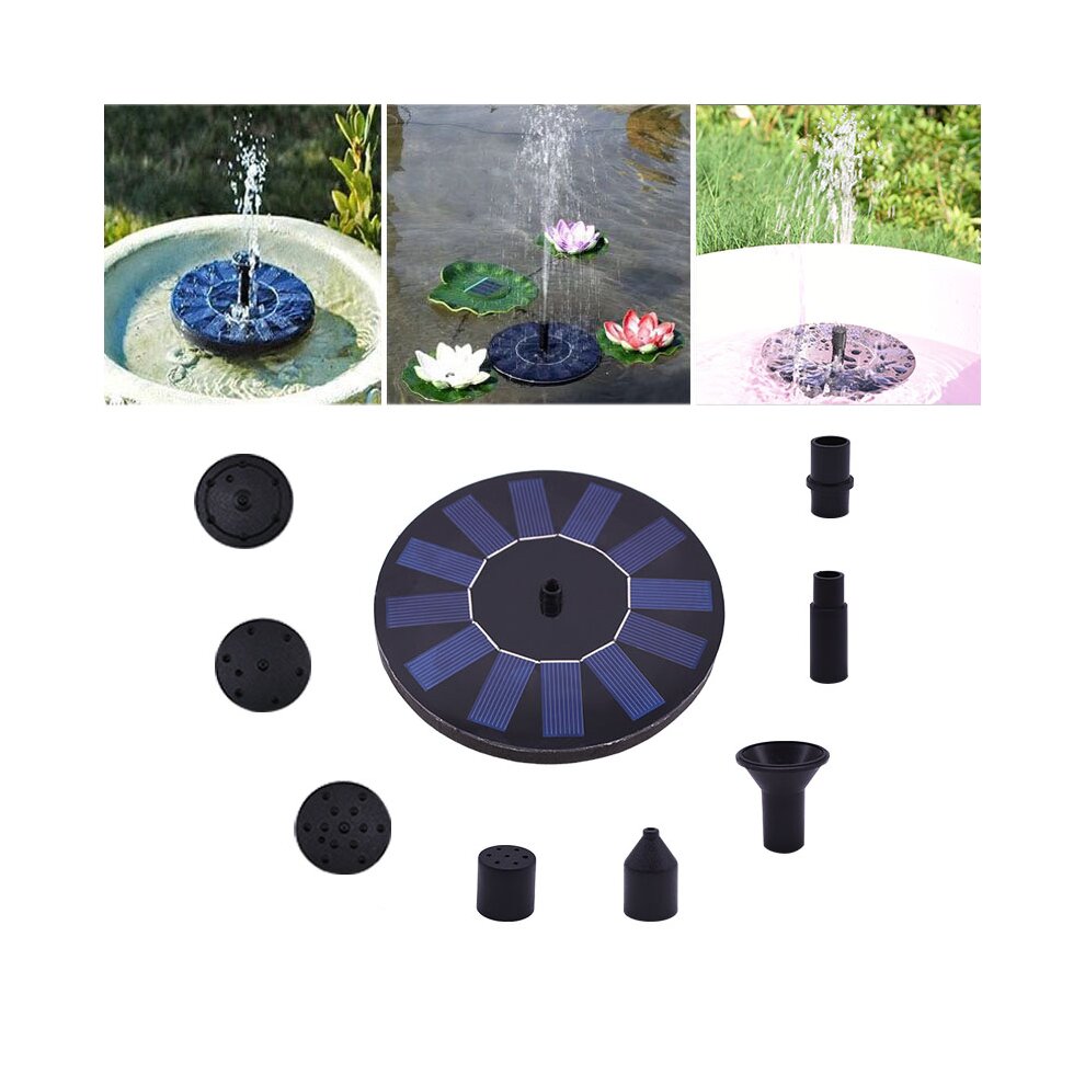 Floating Solar Fountain Water Pump Garden Pool Pond Outdoor Decoration
