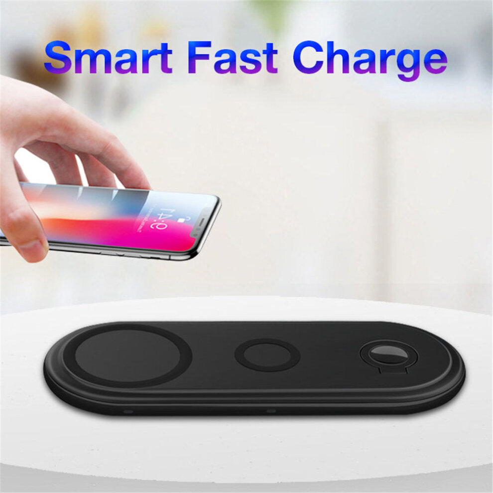 (White) Multi-function 3 in 1 Wireless Charger For Iphone