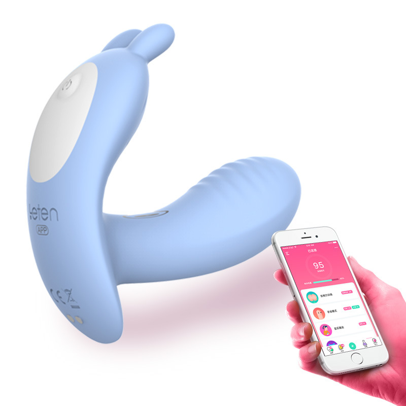 (Pink) Wearable Butterfly Dildo Vibrator Sex Toy for Women G-Spot Clitoral Vagina Vibrator Clit Massage Stimulator Multifunctional Adult Sex Toys APP Wireless Remote Control