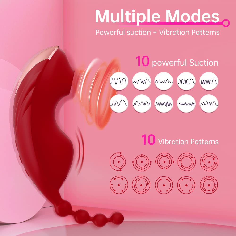 Sucking Vibrator Wearable Adult Sex Toys for Women Adult Sex Toy Clit Suckers Clitorals G Spot Stimulate Love Games Gifts for Girlfriend and Partner Remote Control