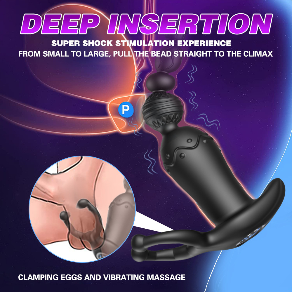 Anal Toys Adult Sex Toys Vibrator Butt Plug G-point Egg Stimulation Vibrating Machine Wearable APP Control Couples Men Women Prostate Massaging Toy