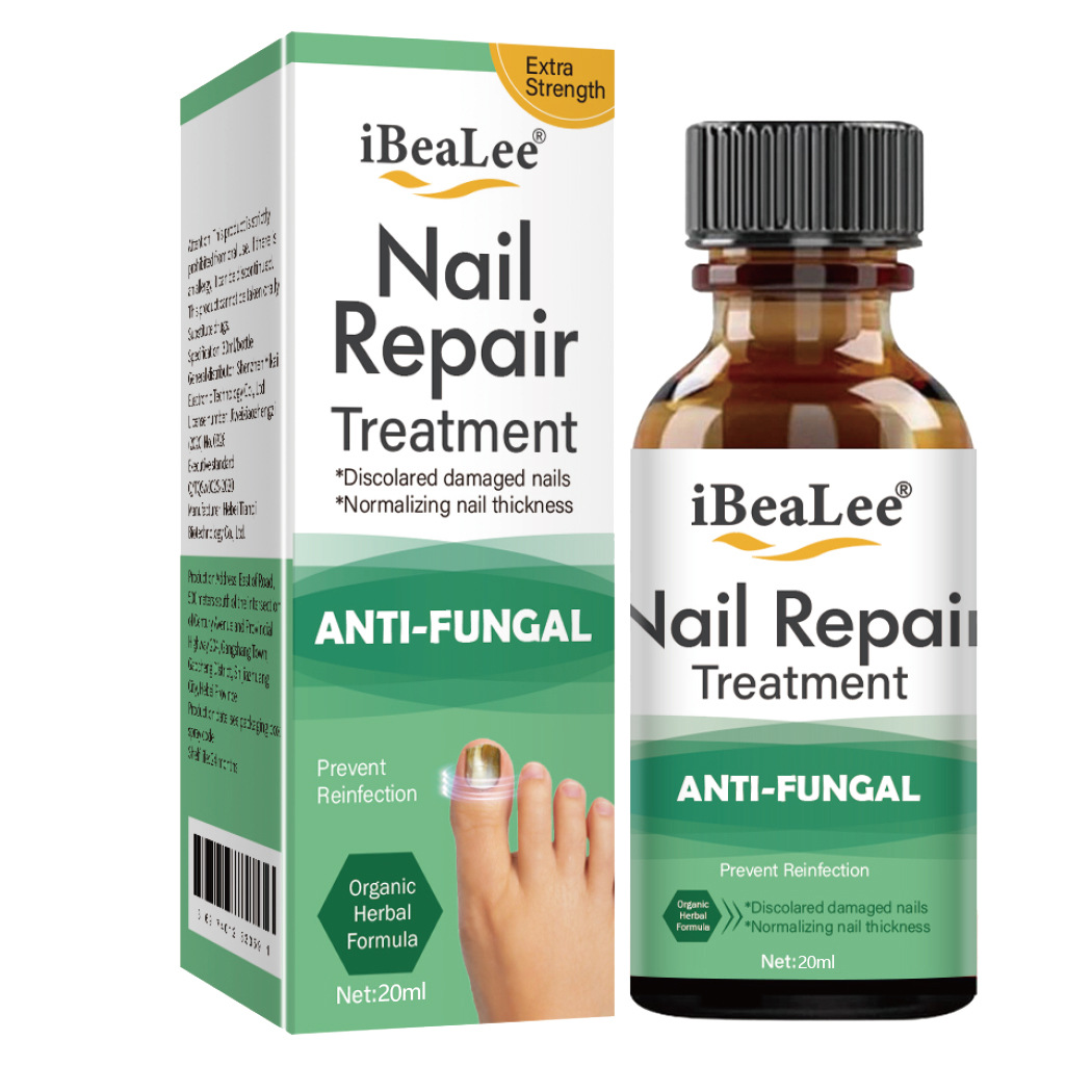 iBeaLee Nail Fungus Treatment Solution Liquid Toenail Feet Care Oil Anti-Infective Essence Paronychia Onychomycosis Repair Serum 20ml
