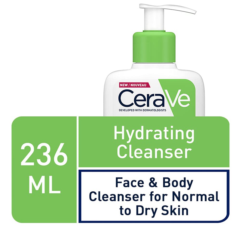 CeraVe Hydrating Cleanser Normal To Dry Skin 236 Ml With Hyaluronic Acid And 3 Essential Ceramides