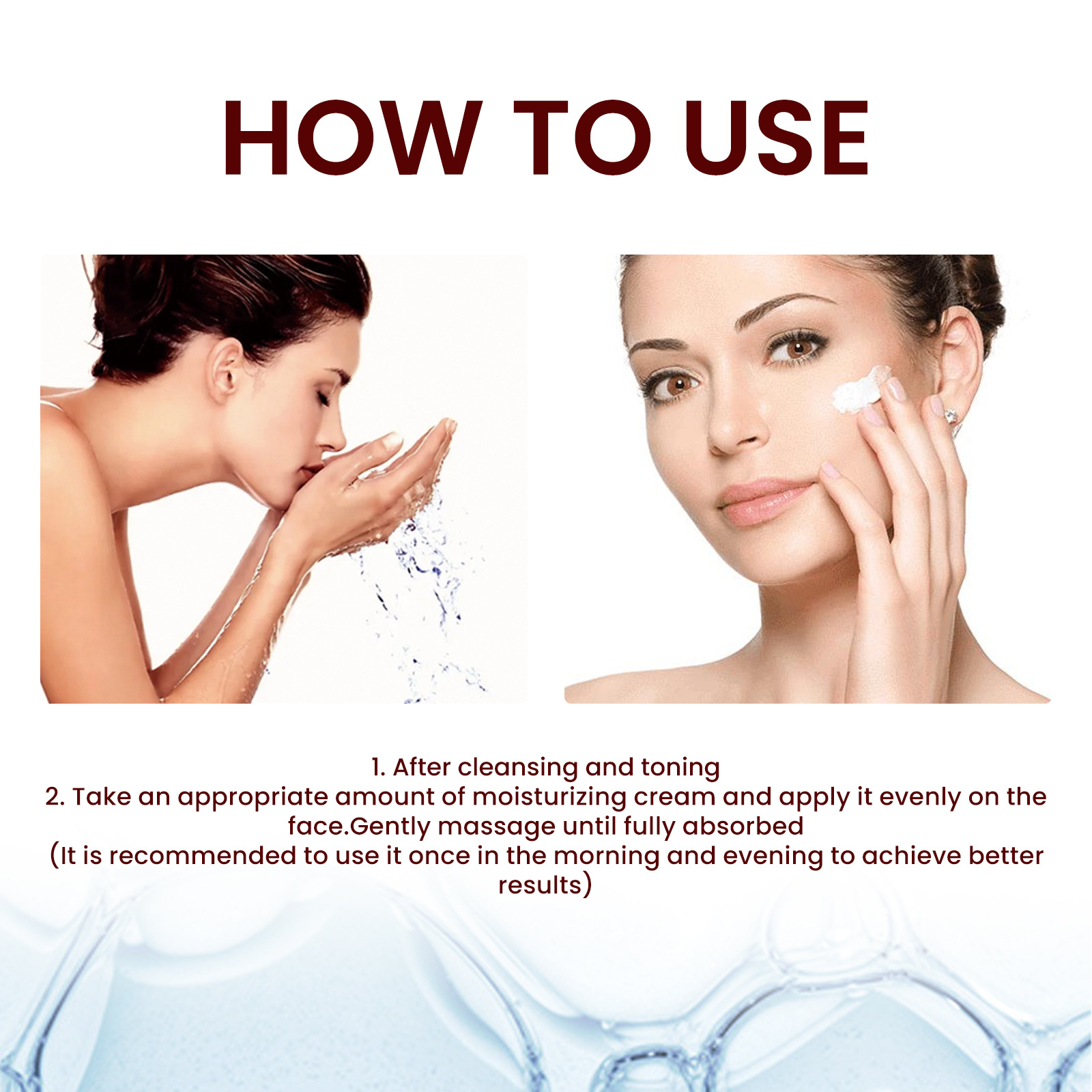Whitening Cream White Rice Facial Moisturizer Anti Aging Wrinkles Remove Fade Fine Lines Tighten Pore Rejuvenating Moisturizing Brightening Nourishing
