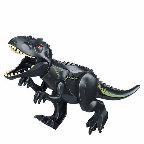 (Black Tyrannosaurus) Removable Large Dinosaur Figure Big Size Indominus T Rex Blocks Le