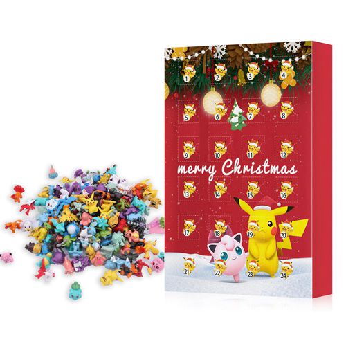 Christmas Advent Calendar 2023 Christmas Countdown Advent with PokemonFigure Toy Gifts for Kids Boys Girls