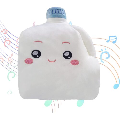 LANKYBOX Milky Plush Toy with Singing Voice Cute Plush Doll Musical Soft Stuffed Toy for Friends and Fans