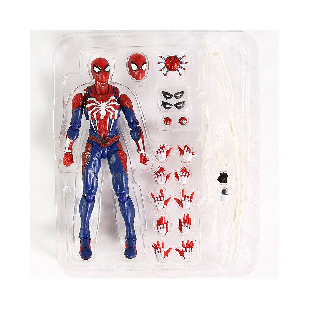Spiderman Action Figures SHF Spiderman Advanced Suit Figure Movie Hero Series Collectible Model Toy Gift for Kids