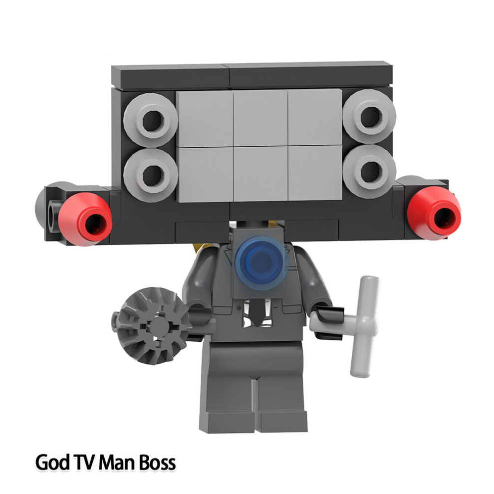 Skibidi Toilet Minifigure Building Blocks Toys Mini Figure Model Assembly Fit LEGO 6Pcs Set Ideas Collectible Gift for Adults Fans and Kids