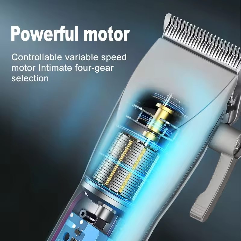 Hair Grooming Set Mens Hair Cutter Kit Strong Power Professional Hair Cut Machine Cordless Blade Barber Clipper Rechargeable Hair Trimmer for Barber Shop