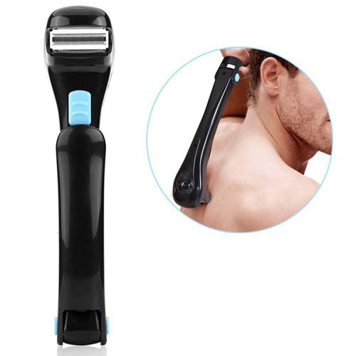 Folding Electric Back Shaver Portable Grooming Tool for Men