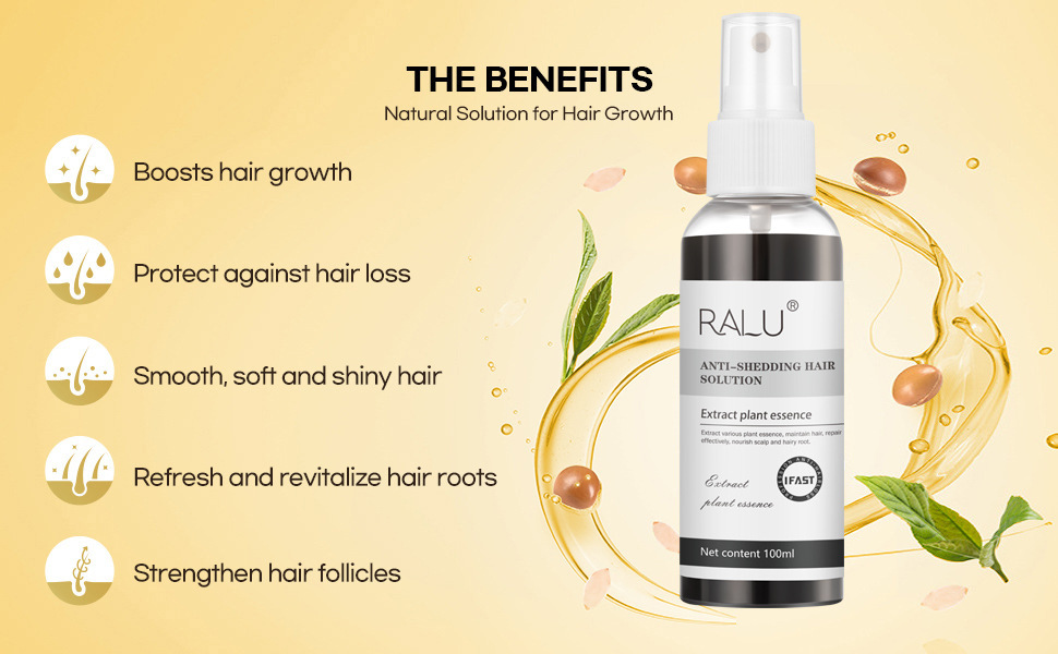 Blusoms Anti-Shedding Hair Spray Shedding Hair Solution Natural Herbal Hair Growth Spray Hair Oil For Hair Growth Gift for Hair  Moisturizing 100ml
