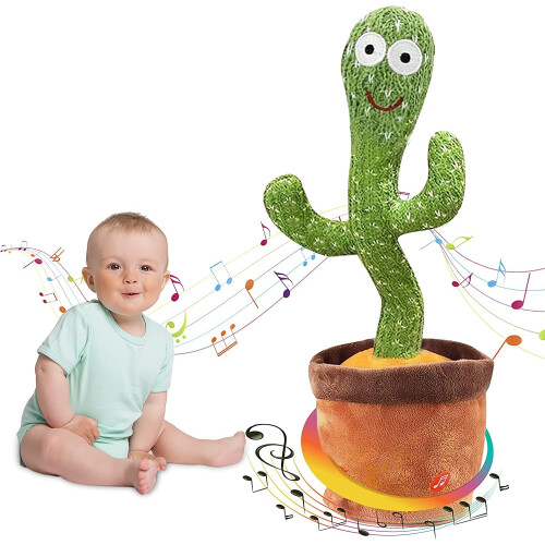 Avas Toys Dancing Cactus Voice Recorder Baby Toys- Talking Cactus Toy,Toys for Boys and GirlsSinging Cactus Record and Repeatl Toy Learning Toys
