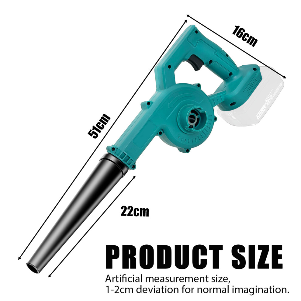 2IN1 Cordless Air Leaf Blower Vacuum+2x Battery 5.5A-Makita Compatible