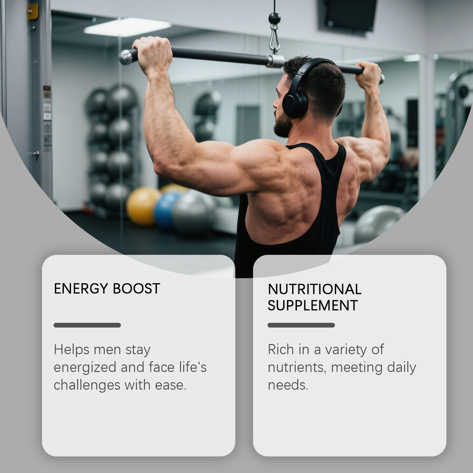 Men's Care Drops | Explosive Muscle Growth Gentle Herbal Formula for Daily Male Wellness & Body Support | Natural Dietary Supplement to Promote Vitality