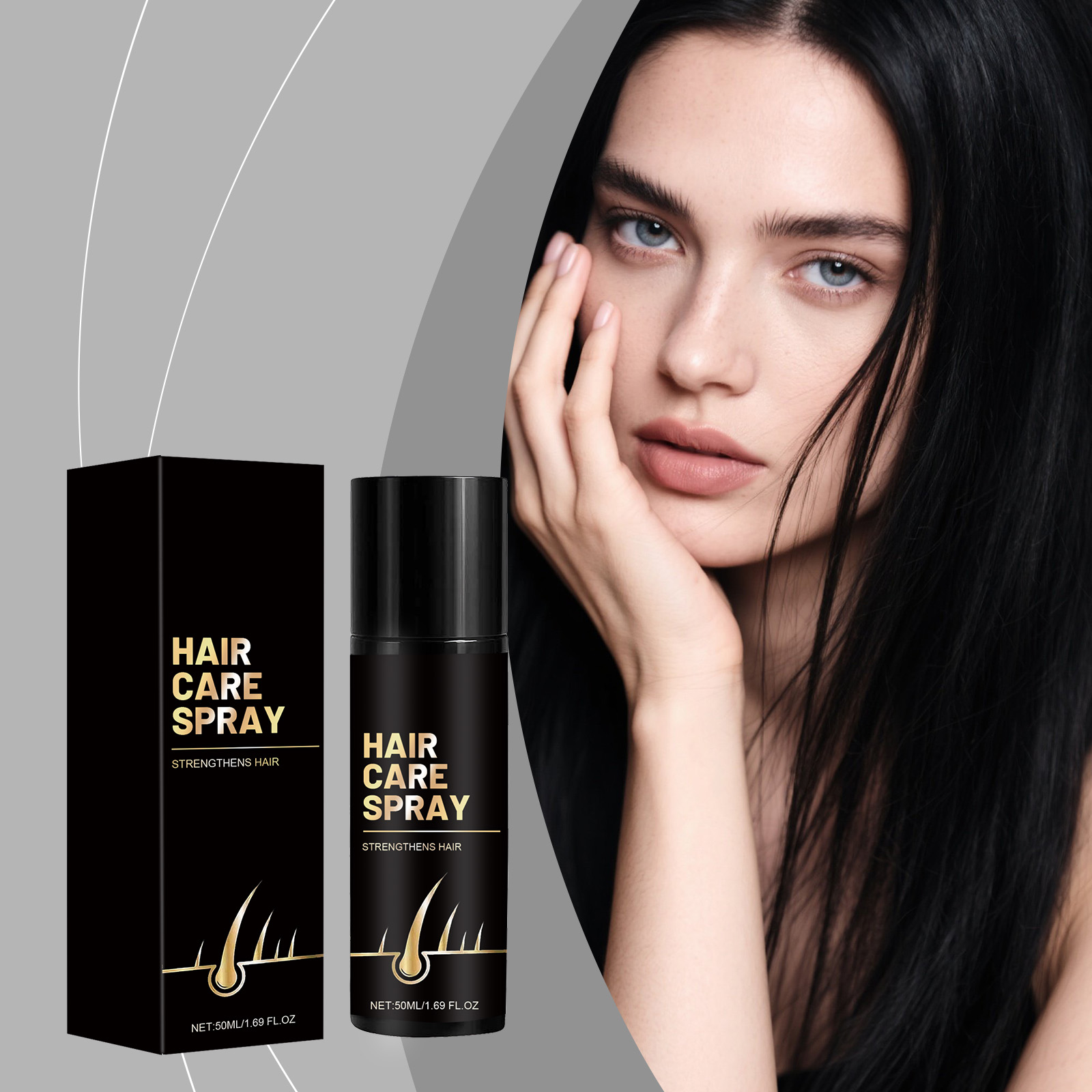 50ML Hair Root Activator Spray For Hair Growth & Scalp Care 50ml For Thinning Hair, Strengthens Follicles, Reduces Hair Loss ﻿