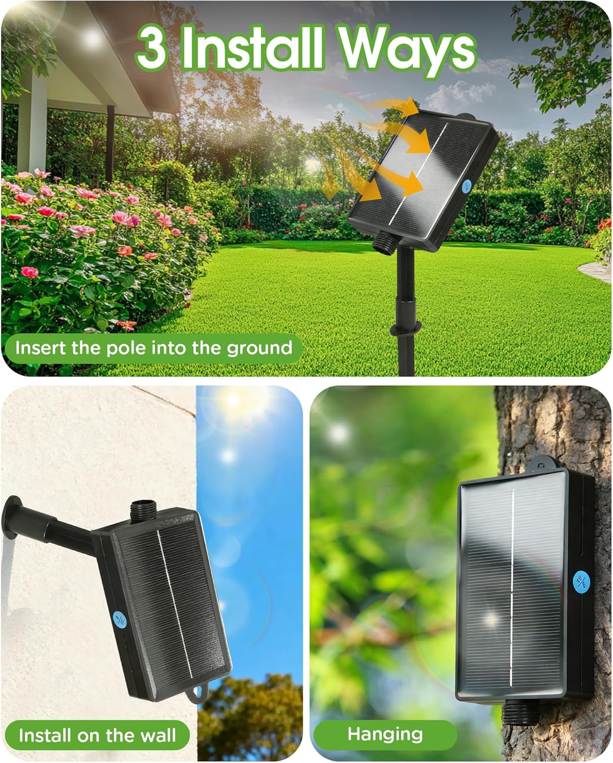 (Multicolor) Solar Lights Outdoor Garden - 20m 200LEDs Solar Powered Waterproof Multicolor Fairy Lights with 8 Modes, Upgrated Large-Capacity Outside Decorative String Light
