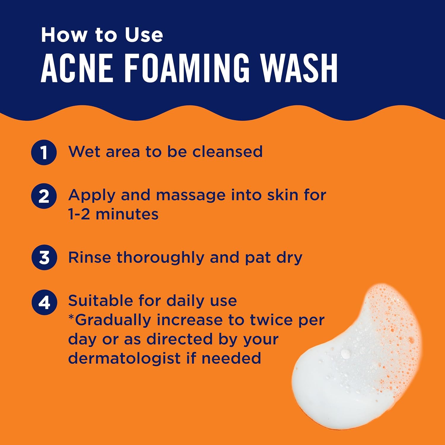 PanOxyl Acne Foaming Wash for Face and Body 10 Percent Benzoyl Peroxide Acne Treatment Wash Maximum Strength Daily Acne-Fighting Facial Cleanser 156g