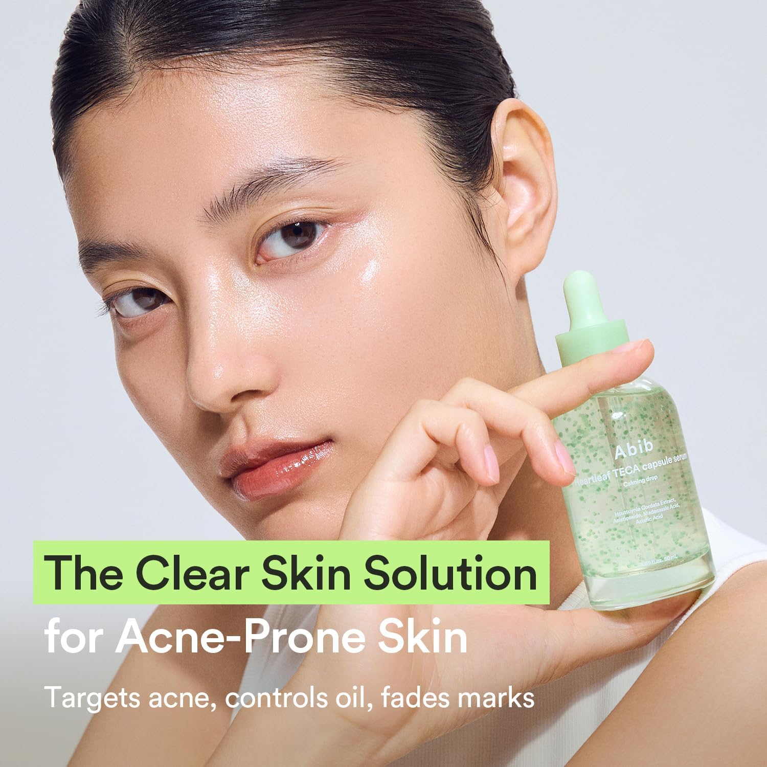 Abib Heartleaf TECA capsule serum Calming Drop 50ml Soothing Hydration with Centella Asiatica Niacinamide Lightweight Korean Skincare for Sensitive Skin