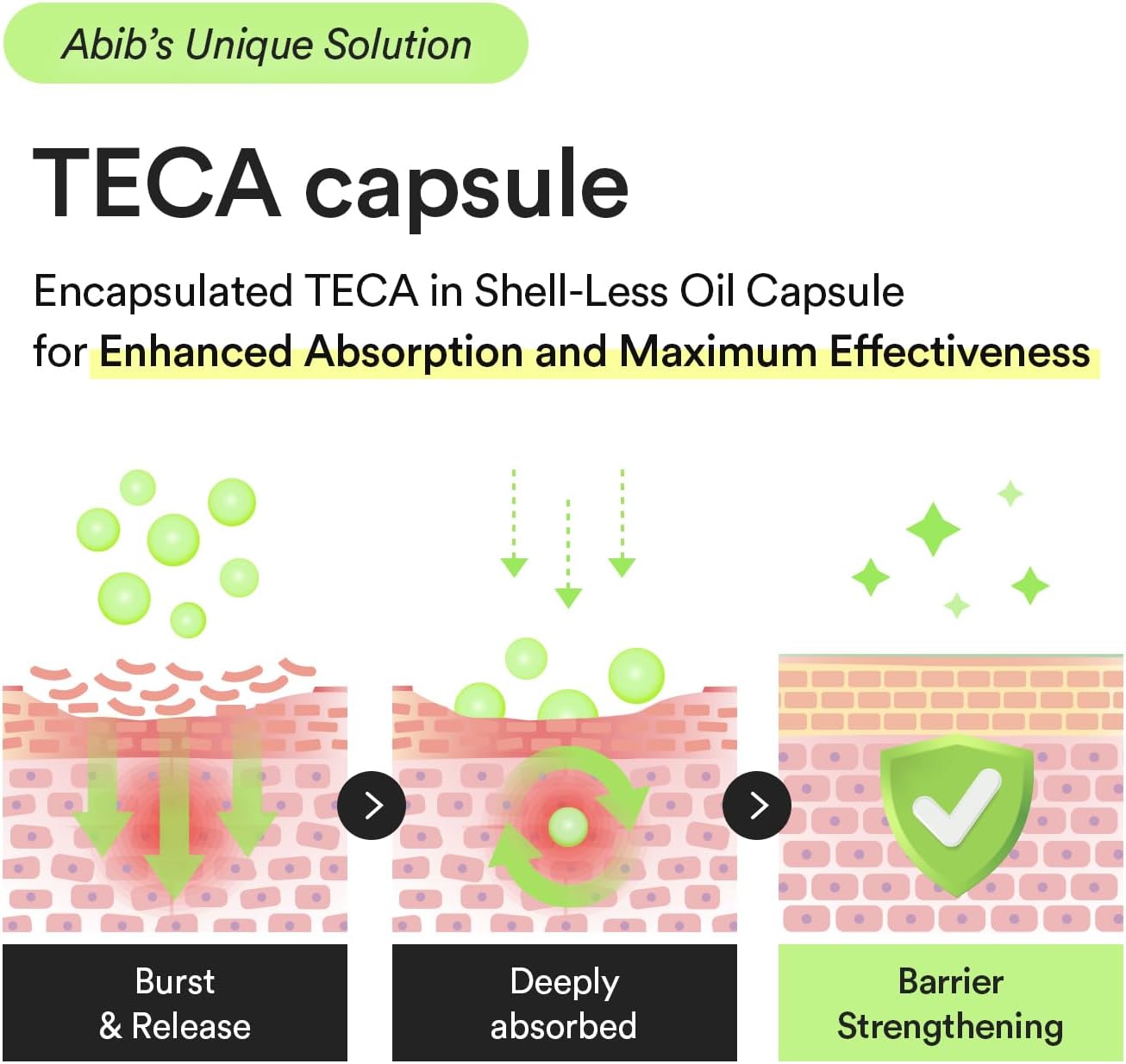 Abib Heartleaf TECA capsule serum Calming Drop 50ml Soothing Hydration with Centella Asiatica Niacinamide Lightweight Korean Skincare for Sensitive Skin