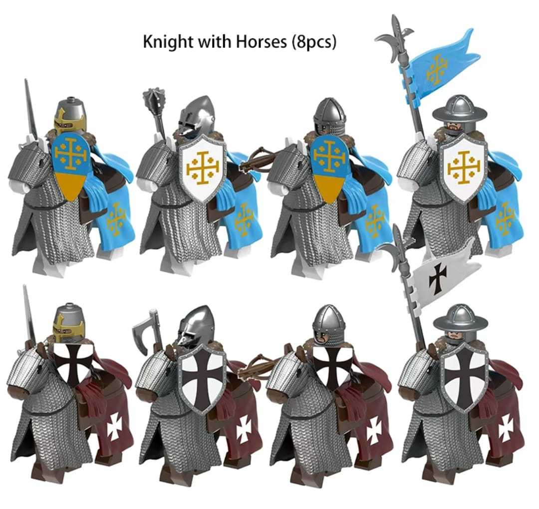 Medieval Knights Toys Dragon Soldiers Building Blocks Castles Mini Figures Fits Lego for Kids