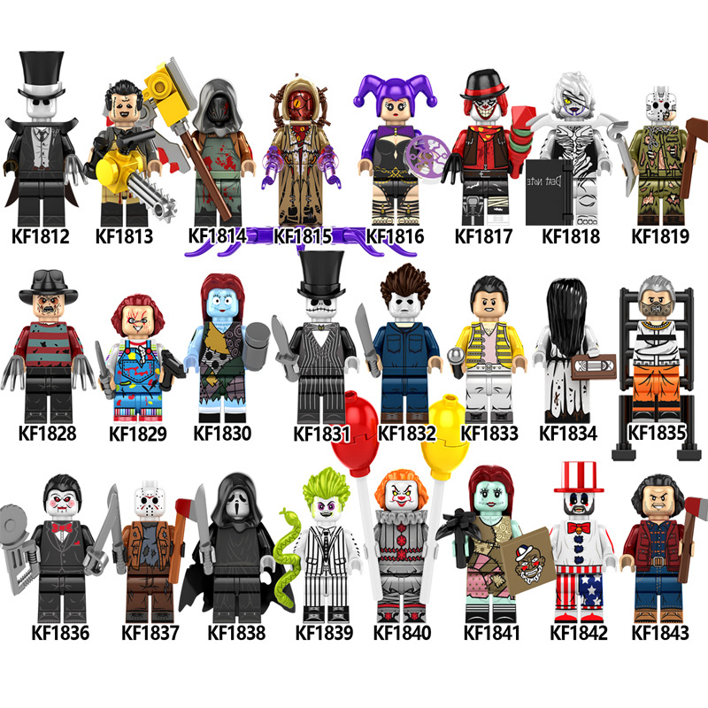 Kids Toys Horror Mini Figures Death Sally Building Blocks Halloween Gifts