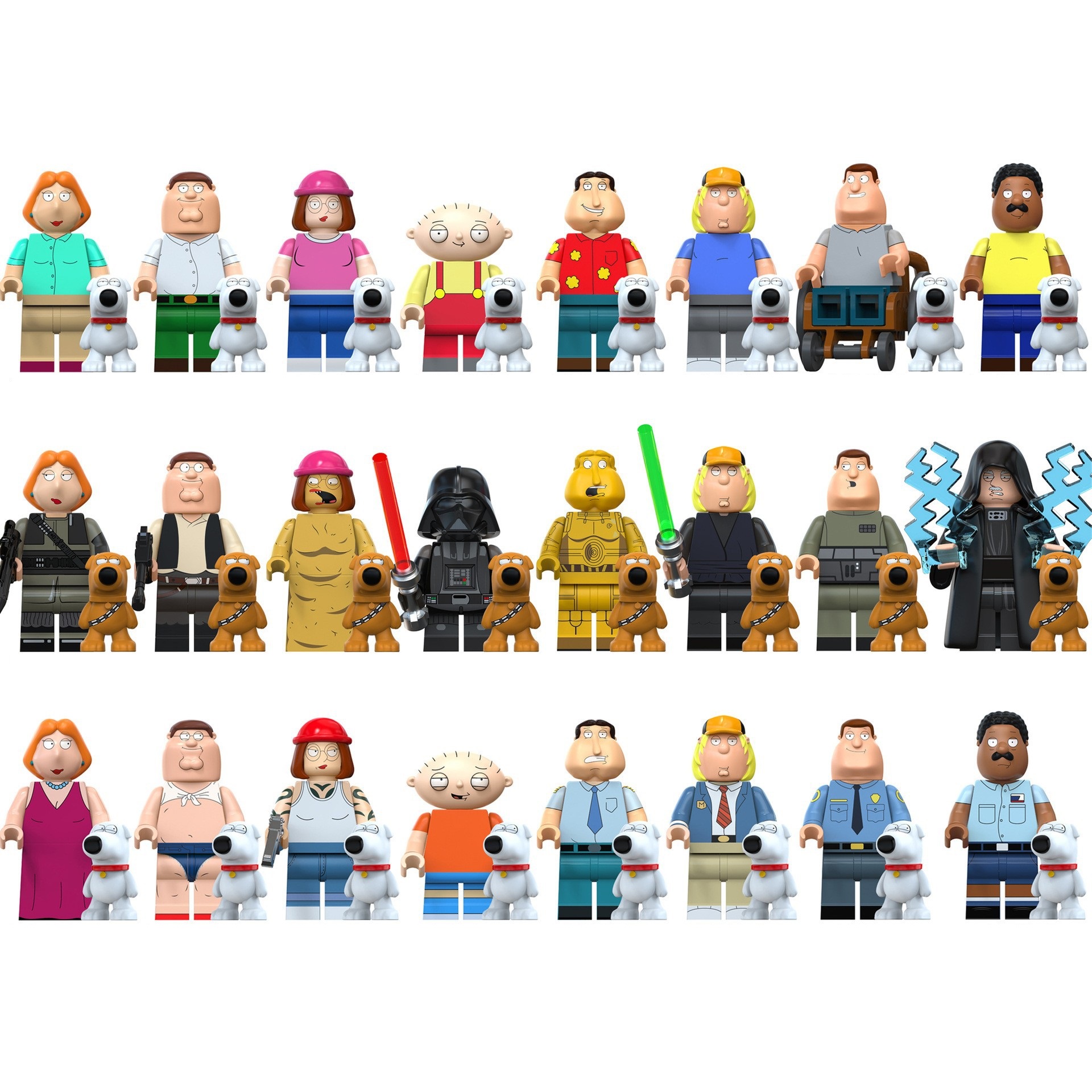 Kids Cartoon Toys Minifiures Anime Building Blocks Comedy Christmas Gifts Fit Lego